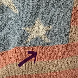 Lisa Robertson Women’s Sweater American Flag Pastel Color Size L thumbnail 9