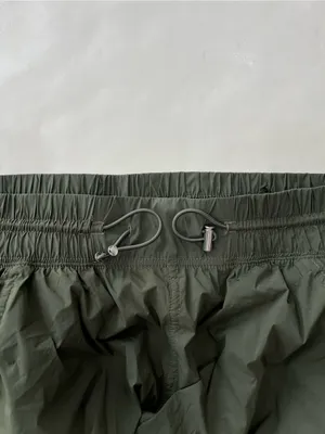 YPB Your Personal Best Crinkle Nylon Parachute Jogger in Desert Olive Green M thumbnail 5
