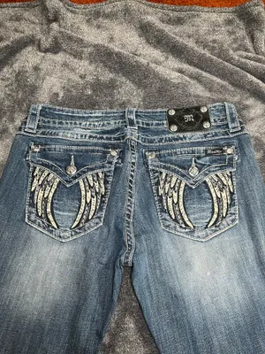 Miss Me Women Size 31 Bootcut Jeans Signature Stitch Medium Wash Flap Pocket Western Y2K thumbnail 5