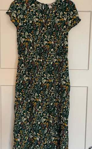A New Day Multicolor Floral Midi Dress thumbnail 1