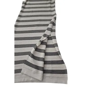 PrettyGarden Sweater Dress Womens Cream Black‎ Striped Side Slit, Large thumbnail 4