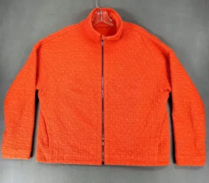 Lululemon sz‎ 8 Rippled Full Zip Jacket Autumn Red Orange Coral turtleneck $148 thumbnail 1
