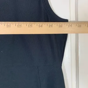 LL Bean Womens Black Active Sleeveless Dress Stretch Pockets 288940 Small LBD thumbnail 5
