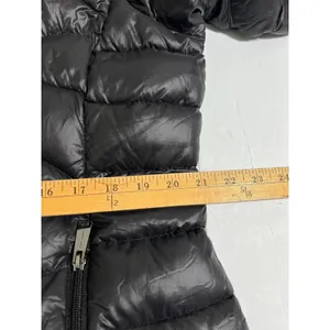 Andrew Marc Long Down Puffer Coat Black XL 650 Fill Packable Hooded Winter thumbnail 6
