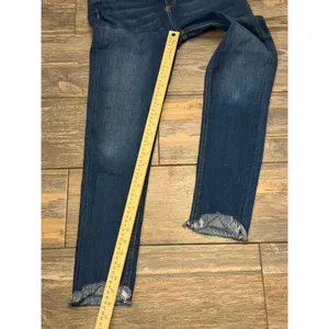 Rag & Bone High Rise Ankle Skinny Jeans Dark Wash Raw Step Hem Size 26‎ Modern thumbnail 9