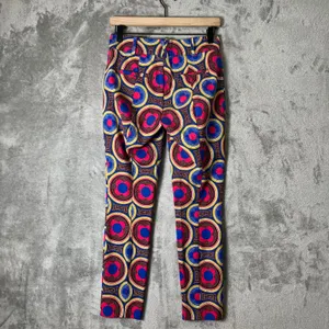 Anthropologie The‎ Essential Slim Trousers Retro Psychedelic Mod 60s Groovy Sz 0 thumbnail 3