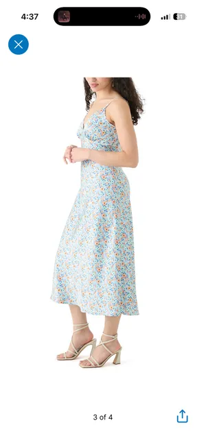 Belk Satin Floral Midi Dress thumbnail 3