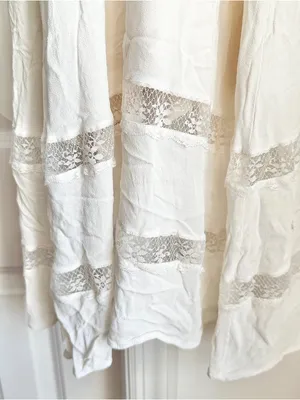 Reformation Wynton White Lace-Trim Button-Front Maxi Dress thumbnail 7