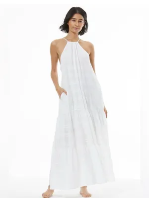 Young Fabulous Broke Tiered Maxi Dress Small Vaca Prairie Cottage Farmers Market thumbnail 7
