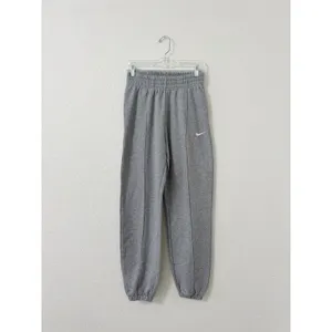 Nike Gray Fleece Jogger Sweatpants Embroidered Swoosh XS thumbnail 2