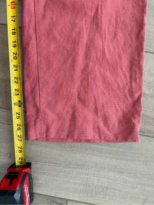 Aritzia Wilfred The Effortless Linen Cropped Wide Leg Pant Warm Sienna Red 2 thumbnail 6