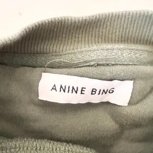 Anine Bing Sport Tyler Sweatshirt Artichoke Green Collegiate Lettering Large thumbnail 6