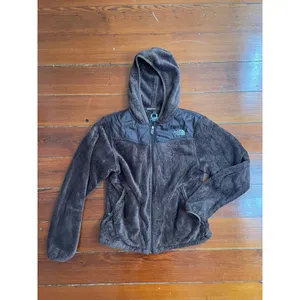 The North Face Osito Hooded Fleece Jacket Womens Small Brown Plush Full Zip thumbnail 6