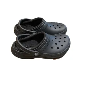 CROCS Black Classic Lined Clog Shoes Unisex Size M6 W7 203591 thumbnail 10