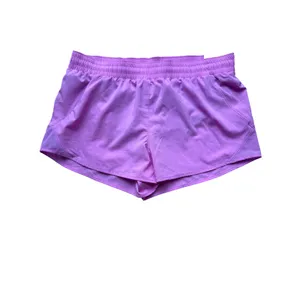 All in Motion Womens Purple Mid‎ Rise Run Shorts Athletic Performance Size L thumbnail 3