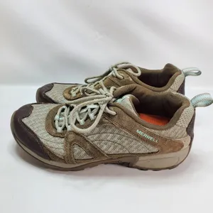 Merrell Shoes Womens 8.5 Chocolate Chip Egg Shell Hiking J123849C Brown‎ Fabric thumbnail 2