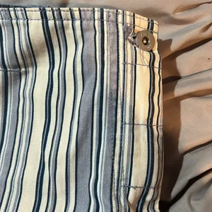 Blue & White Stripped Pants Size 4 thumbnail 3