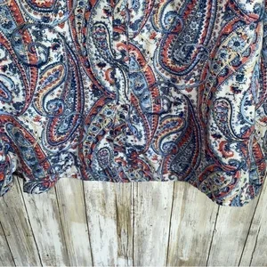 J. Jill Blue Paisley Popover •Medium Petite thumbnail 2