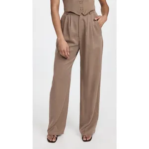 Reformation Mason High Waist Pleated Wide Leg Trouser 2P Office Career Business thumbnail 8