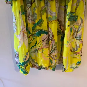 NWT Farm Rio Jellyfish Bouquet Yellow Sleeveless Tiered Maxi Dress Event Large thumbnail 7