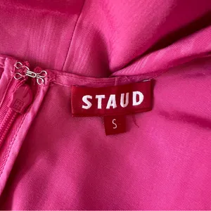 NEW NWT STAUD Mini Ilana Dress In Lollipop Pink thumbnail 9