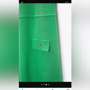 Zara Bright Green Mini Dress thumbnail 3