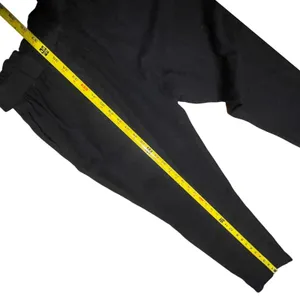 Active USA Black Paperbag Waist‎ High Rise Tapered Leg Tie Belt Pants Medium thumbnail 10