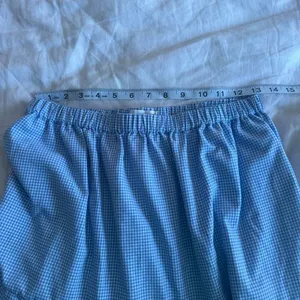 Mod Ref Emilie Tiered Blue Gingham Midi Skirt Size Small thumbnail 6