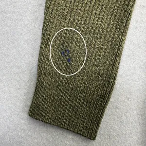 ASOS Womens Olive Green Ribbed‎ Full Zip Cardigan Sweater Size L thumbnail 4