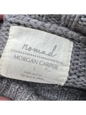 Anthropologie Nomad Morgan Carper Fringe Sweater Dress Gray Western Size Small thumbnail 8