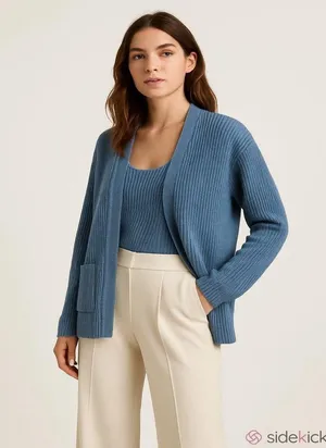 Universal Threads size medium blue, long sleeve cardigan thumbnail 1