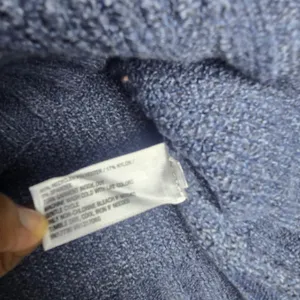 Wild Fable NWT Mock Neck Ribbed Sweater Blue Raglan Sleeve‎ Medium thumbnail 6