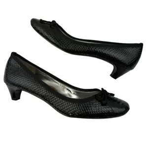 *Sam Edelman Hope Kitten Heels Women’s Size Back Patent Leather Academia Croc thumbnail 3
