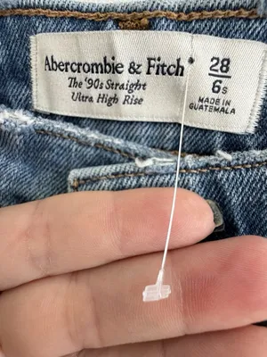 NEW Abercrombie & Fitch Jeans The 90s Straight Ultra High Rise 28/6 Womens thumbnail 4