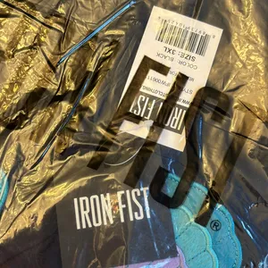 NEW! Iron Fist Mermaid For Life Sheer Black Midi Dress 3X Turquoise Blue Shells thumbnail 6