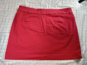 Croft & Barrow Effortless Stretch Skort Women’s 18 Regular Red Pull On Pockets thumbnail 1
