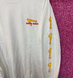 Paradise Swipe Right In N Out Arrow Logo Long Sleeve L thumbnail 2