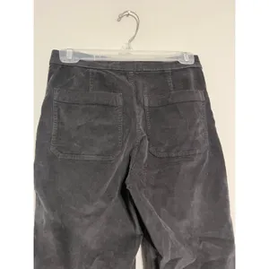 Madewell The Petite Wide-Leg Pant in Corduroy Black Coal Size 26P thumbnail 10