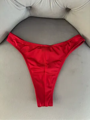 Salero Swim Red Bikini Bottom - Classic High-Cut thumbnail 2