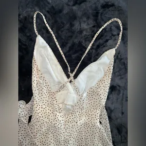 Princess Polly The Keilan Wrap Romper in Beige Size 4 thumbnail 10