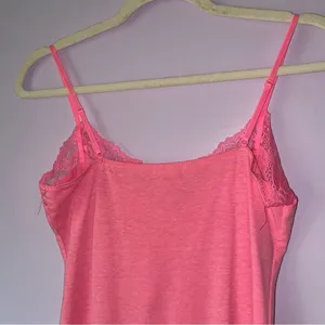 Bozzolo Size L Pink Cami w Lace Trim 90s Y2K Longline thumbnail 6
