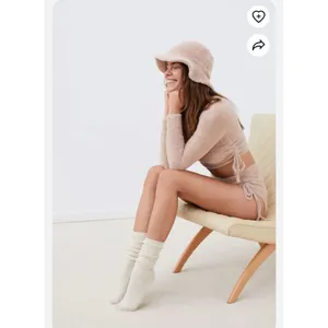 For Love & Lemons Faux Mohair Long Sleeve Sweater Oatmeal S‎ $169 thumbnail 3