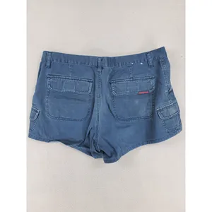 Aeropostale Cargo Shorts Womens 7/8 Blue Good‎ Utility Cotton Twill Multi Pocket thumbnail 3