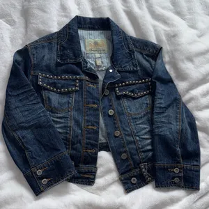 Studded Cropped Denim Jacket | American Rag Cie | Size M thumbnail 7