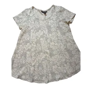 A Pea in the Pod Maternity Grey floral‎ top sz S thumbnail 4
