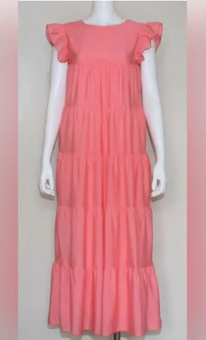 English factory Elegant Pink Maxi Dress thumbnail 2