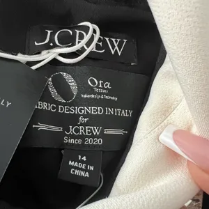 NEW J. Crew Black Mini Dress with White Collar thumbnail 2