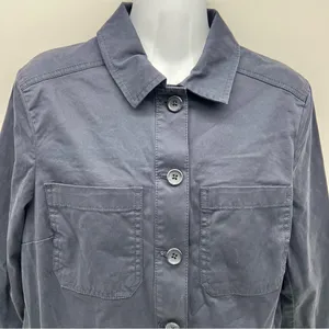 Banana Republic Factory Dark Blue Button Front Utility Shacket Jacket-Size XS thumbnail 2