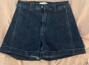 Studio Blue Zeph High Rise Forward Seam Self Cuff Denim Shorts thumbnail 1
