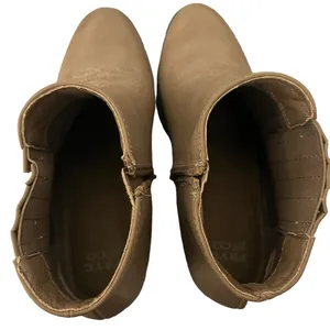 Frye & Co. JUDE Western Style Side Zip Ankle Boots Beige Taupe Sz 8.5M thumbnail 11